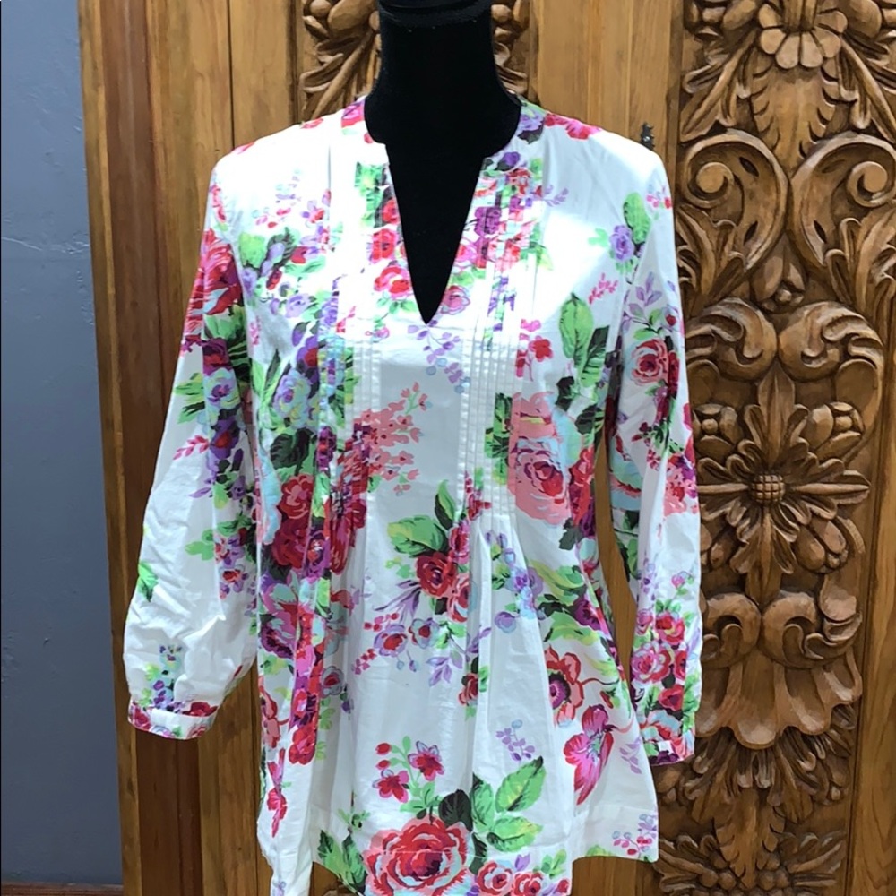 EUC Soft Surroundings medium petite cotton top